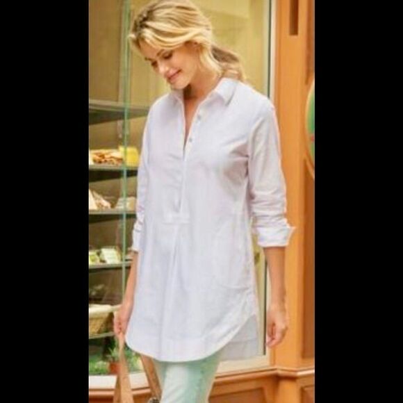 Soft Surroundings blue tunic. NWOT - Picture 9 of 9